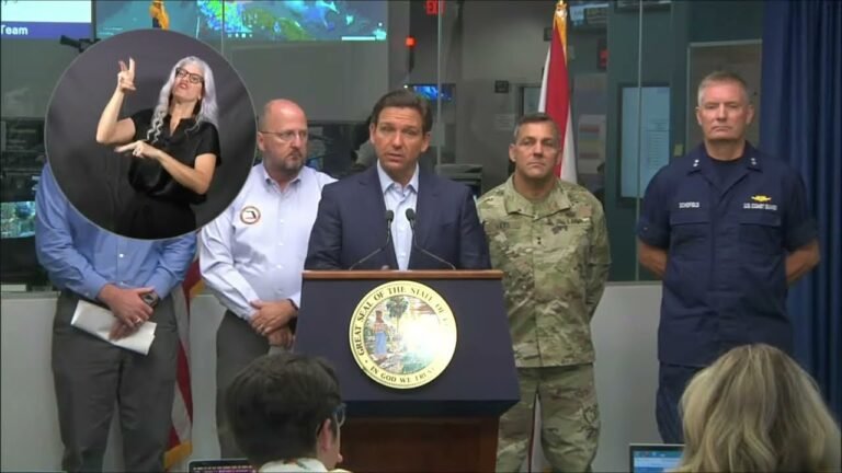 LIVE  – GOV. DESANTIS PRESS CONFERENCE ON HURRICANE IDALIA